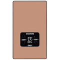 BG Evolve Polished Copper Dual Voltage Shaver Socket PCDCP20B Available from RS Electrical Supplies