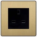 BG Evolve Satin Brass 13A Unswitched Socket PCDSB13AUSSB Available from RS Electrical Supplies