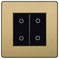 BG Evolve Satin Brass 2G Secondary Touch Dimmer Switch PCDSBTDS2B Available from RS Electrical Supplies