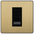 BG Evolve Satin Brass Master Telephone Socket PCDSBBTM1B Available from RS Electrical Supplies