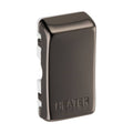 BG Grid Black Nickel Engraved 'Heater' Rocker RRHTBN Available from RS Electrical Supplies