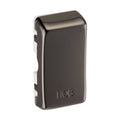 BG Grid Black Nickel Engraved 'Hob' Rocker RRHBBN Available from RS Electrical Supplies