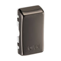 BG Grid Black Nickel Engraved 'Oven' Rocker RROVBN Available from RS Electrical Supplies