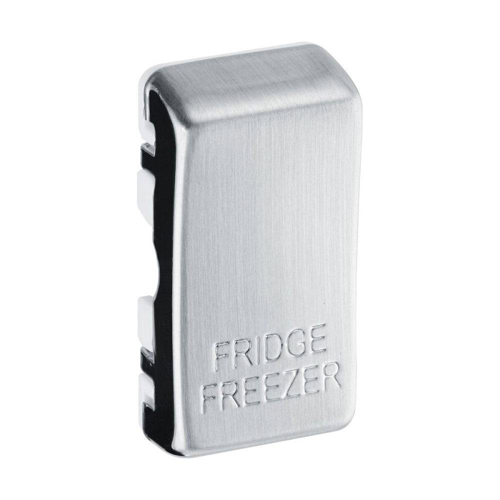 BG Grid Brushed Steel Engraved 'Fridge Freezer' Rocker RRFFBS | RS ...