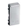 BG Grid Brushed Steel Engraved 'Fridge' Rocker RRFDBS Available from RS Electrical Supplies