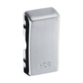 BG Grid Brushed Steel Engraved 'Hob' Rocker RRHBBS Available from RS Electrical Supplies