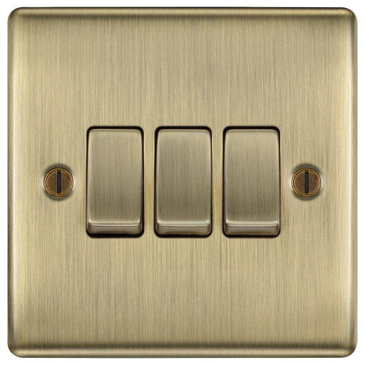 BG Nexus Antique Brass 3 Gang Switch 1x Intermediate 2x 1 or 2 Way Custom Grid e BG Nexus Antique Brass 3 Gang Switch 1x Intermediate 2x 1 or 2 Way Custom Grid e