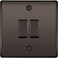 BG Nexus Metal Black Nickel 2W & Intermediate Light Switch NBN2WINT Available from RS Electrical Supplies