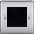 BG Nexus Metal Brushed Steel 2A Unswitched Socket NBS28MB