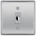 BG Nexus Metal Brushed Steel Flex Outlet NBSFLEX Available from RS Electrical Supplies