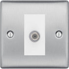 BG Nexus Metal Brushed Steel Satellite Socket NBS64W