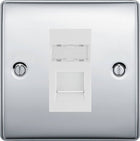 BG Nexus Metal Polished Chrome Cat6 Data Outlet NPCRJ4516W
