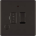 BG Nexus Screwless Black Nickel 13A Switched Spur with Neon & Flex FBN53 Available from RS Electrical Supplies