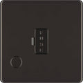 BG Nexus Screwless Black Nickel 13A Unswitched Spur with Flex Outlet FBN55 Available from RS Electrical Supplies
