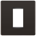 BG Nexus Screwless Black Nickel 1G Euro Plate FBNEMS1 Available from RS Electrical Supplies