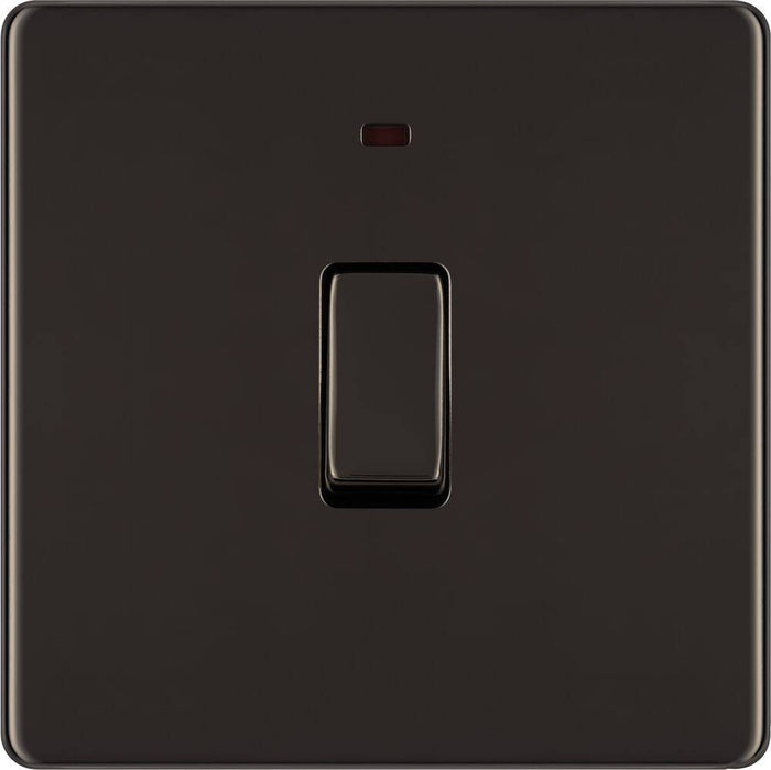 BG Nexus Screwless Black Nickel 20A Double Pole Switch with Neon FBN31 Available from RS Electrical Supplies