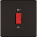 BG Nexus Screwless Black Nickel 45A Cooker Switch FBN74 Available from RS Electrical Supplies