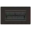 BG Nexus Screwless Black Nickel 4G Cable Brush Outlet FBNEMR4BR Available from RS Electrical Supplies