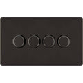 BG Nexus Screwless Black Nickel 4G Dimmer Switch FBN84 Available from RS Electrical Supplies