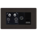 BG Nexus Screwless Black Nickel Combination TV Socket FBN69B Available from RS Electrical Supplies