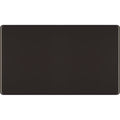 BG Nexus Screwless Black Nickel Double Blank Plate FBN95 Available from RS Electrical Supplies
