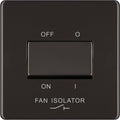 BG Nexus Screwless Black Nickel Fan Isolator Switch FBN15 Available from RS Electrical Supplies