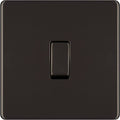 BG Nexus Screwless Black Nickel Intermediate Light Switch FBN13 Available from RS Electrical Supplies