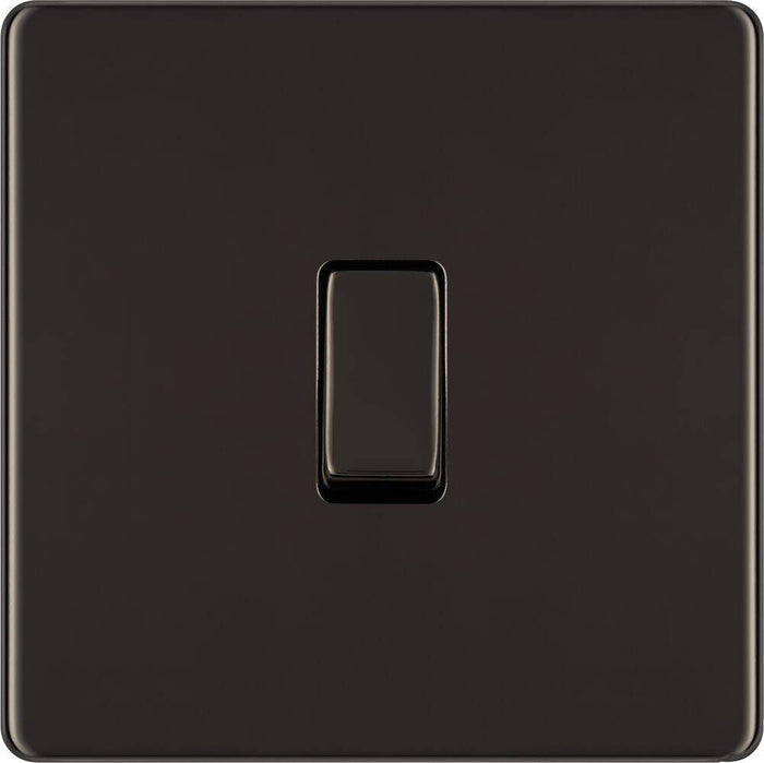BG Nexus Screwless Black Nickel Intermediate Light Switch FBN13 Available from RS Electrical Supplies
