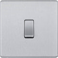 BG Nexus Screwless Brushed Chrome 20A Double Pole Switch FBS30