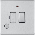 BG Nexus Screwless Brushed Steel 13A Switched Spur with Neon & Flex FBS53 Available from RS Electrical Supplies