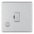 BG Nexus Screwless Brushed Steel 13A Unswitched Spur with Flex Outlet FBS55 Available from RS Electrical Supplies
