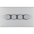 BG Nexus Screwless Brushed Steel 4G Dimmer Switch FBS84 Available from RS Electrical Supplies