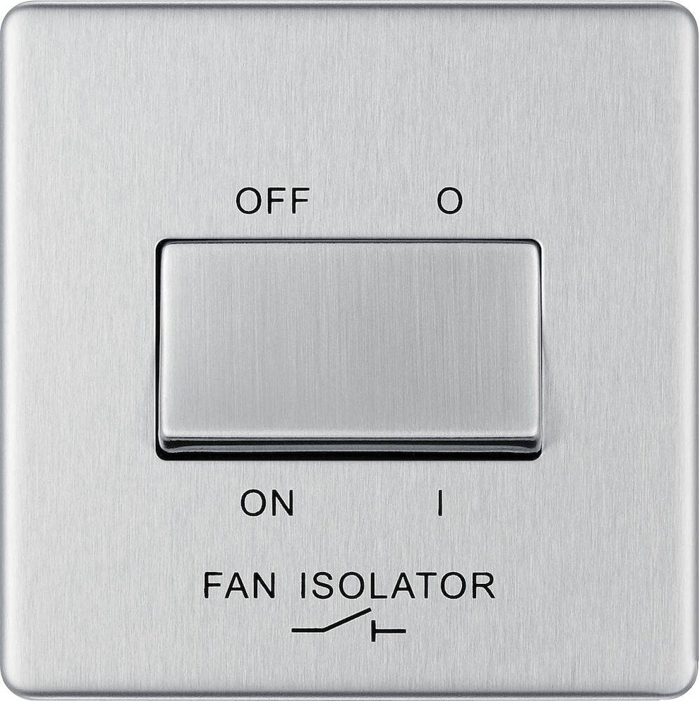 BG Nexus Screwless Brushed Steel Fan Isolator Switch FBS15 | RS ...