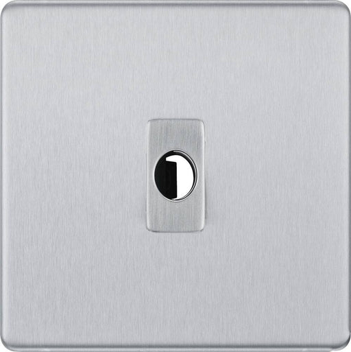 BG Nexus Screwless Brushed Steel Flex Outlet FBSFLEX Available from RS Electrical Supplies