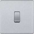 BG Nexus Screwless Brushed Steel Intermediate Light Switch FBS13 Available from RS Electrical Supplies