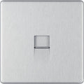 BG Nexus Screwless Brushed Steel Master Telephone Socket FBSBTM1 Available from RS Electrical Supplies