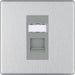 BG Nexus Screwless Brushed Steel RJ45 Cat5E Data Outlet FBSRJ451G Available from RS Electrical Supplies