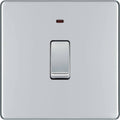 BG Nexus Screwless Polished Chrome 20A Double Pole Switch with Neon FPC31 Available from RS Electrical Supplies