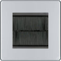 BG Nexus Screwless Polished Chrome 2G Cable Brush Outlet FPCEMS2BR Available from RS Electrical Supplies