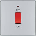 BG Nexus Screwless Polished Chrome 45A Cooker Switch FPC74 Available from RS Electrical Supplies