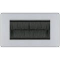 BG Nexus Screwless Polished Chrome 4G Cable Brush Outlet FPCEMR4BR Available from RS Electrical Supplies