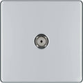BG Nexus Screwless Polished Chrome Co-axial Socket FPC60 Available from RS Electrical Supplies