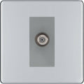 BG Nexus Screwless Polished Chrome Satellite Socket FPC64G Available from RS Electrical Supplies