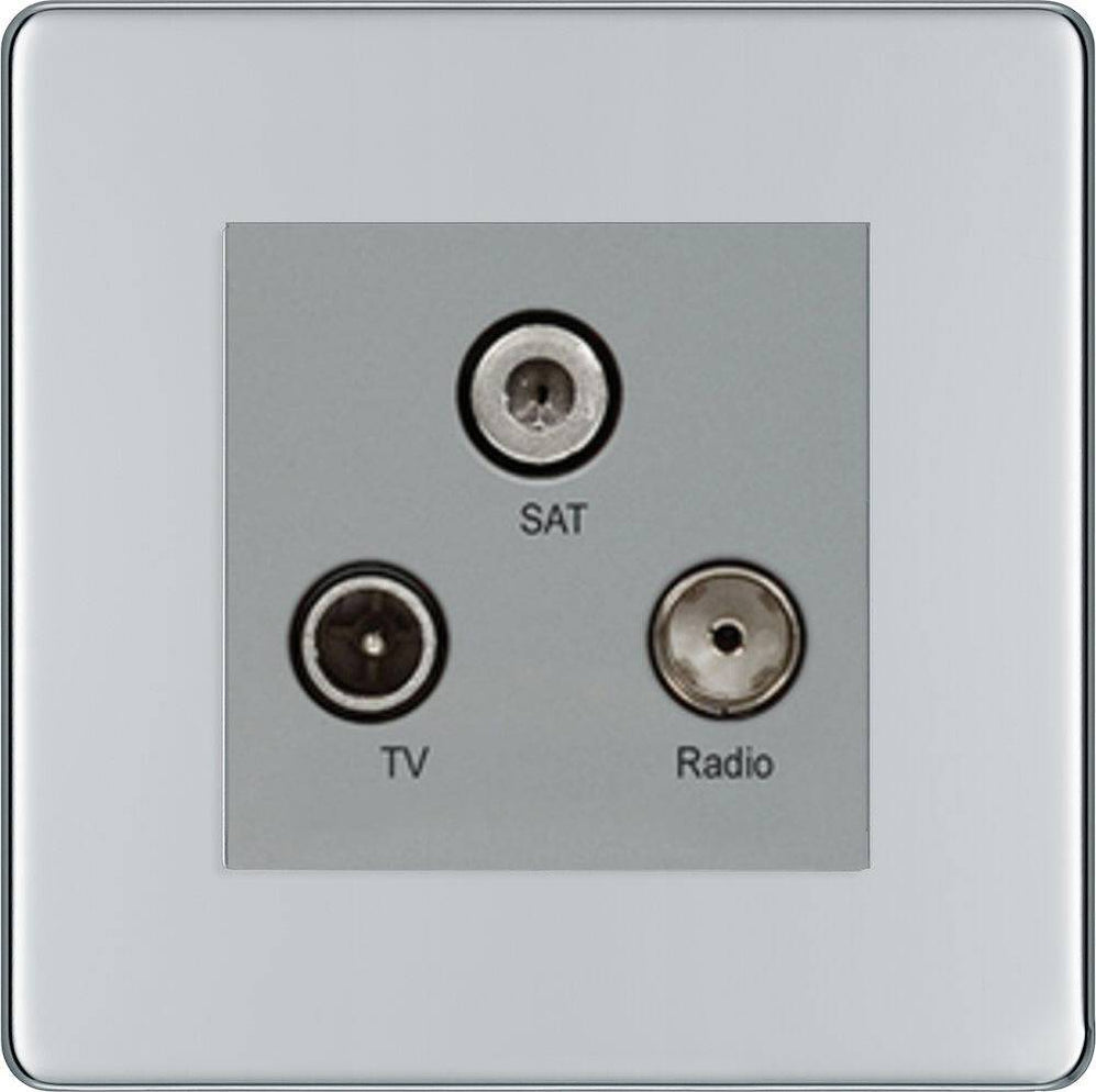 BG Nexus Screwless Polished Chrome TV/FM/SAT Socket FPC67G | RS ...