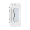 BG Polished Chrome Grid 13 Amp Fuse Carrier RPCFUSE Available from RS Electrical Supplies