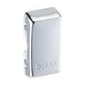 BG Polished Chrome Grid Engraved 'Boiler' Rocker RRBLPC Available from RS Electrical Supplies