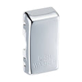 BG Polished Chrome Grid Engraved 'Dishwasher' Rocker RRDWPC Available from RS Electrical Supplies