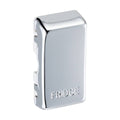 BG Polished Chrome Grid Engraved 'Fridge' Rocker RRFDPC Available from RS Electrical Supplies