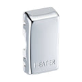 BG Polished Chrome Grid Engraved 'Heater' Rocker RRHTPC Available from RS Electrical Supplies