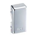 BG Polished Chrome Grid Engraved 'Hob' Rocker RRHBPC Available from RS Electrical Supplies
